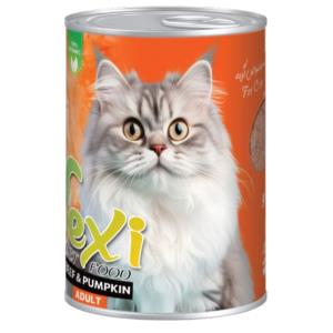 کنسرو گربه وکسی طعم گوشت و کدوg 400 